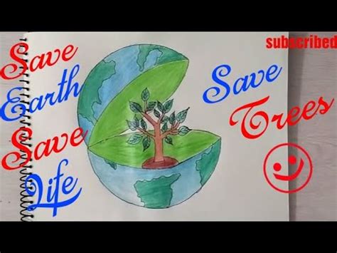 Save Earth Drawing Pictures at GetDrawings | Free download