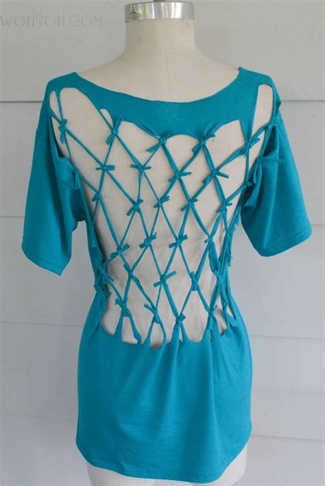 Wobisobi Lattice Back Tee Shirt Diy