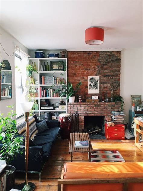 Ispiring Rustic Elegant Exposed Brick Wall Ideas Living Room09 Homishome