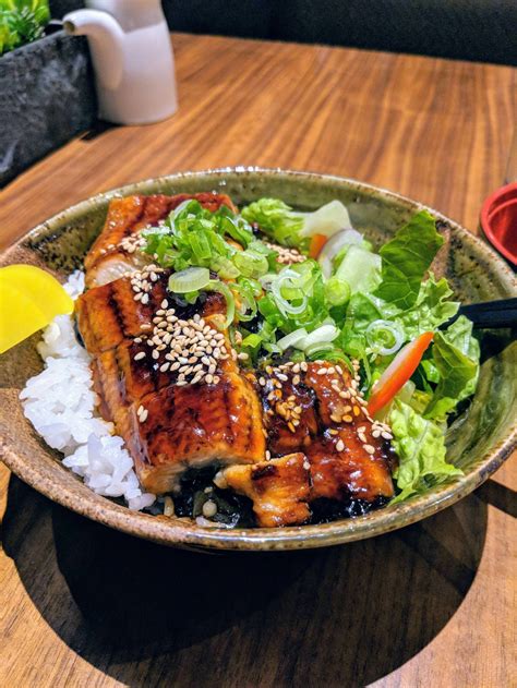 I ate Unagi Donburi (Grilled Eel Rice Bowl) Food Recipes ...