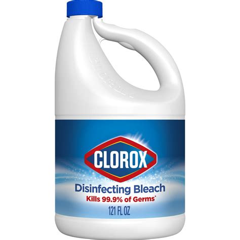 Clorox Disinfecting Bleach Regular Concentrated Formula 121 Fl Oz