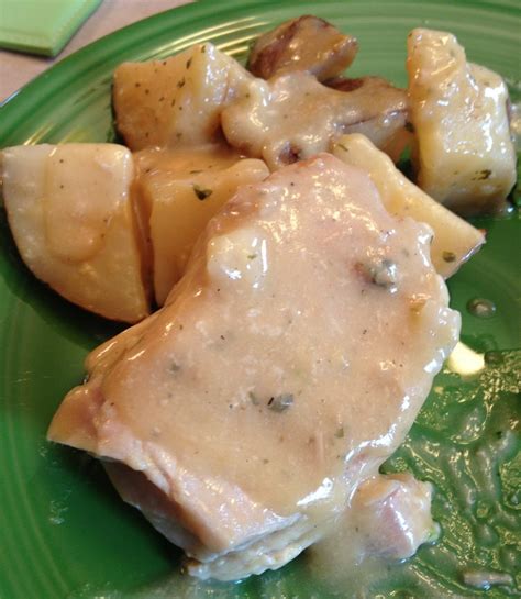 I also use less of everything (less than a cup of flour 2 eggs etc.) and instead of all of the seasonings i just use italian style bread crumbs. A Pinch of the Plains: Crock-Pot Creamy Ranch Pork Chops