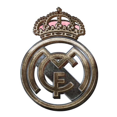 Madrid Spain May 16 2022 Steel Real Madrid Logo Isolated On White