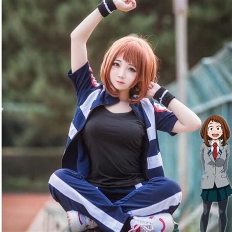 Ochako Uraraka Short Brown Wig My Hero Academia Cosplay Best Cosplay