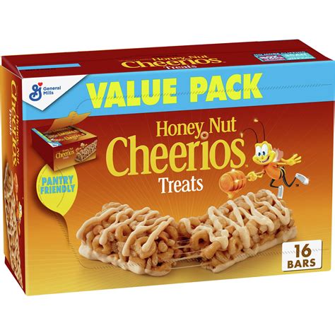 Honey Nut Cheerios Cereal Treat Bars Value Pack 16 Ct