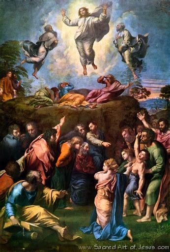 Sacred Art Of Jesusbiblical Scenesthe Transfiguration Raphael 1520