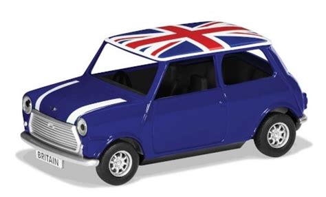 Trying to save money on your mini cooper oil change? Diecast model cars Mini Cooper 1/36 Corgi blue/white RHD Union Jack Best of Britannique ...