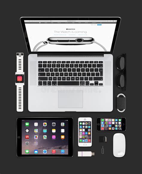 Apple Gadgets Technology Mockup Consisting Macbook Ipad