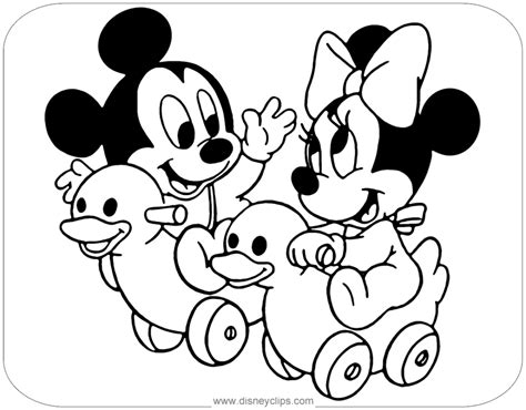 Coloriage Minnie Coloriage Minnie Et Mickey Bébé A Imprimer
