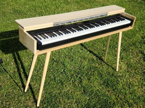 Mid Century Modern Piano Keyboard Stand Table Etsy