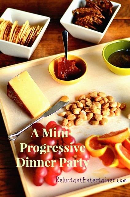 By progressive no i am not referring to politics. 2 Yummy Cheeses and a Mini-Progressive Dinner Party