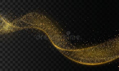 Gold Glitter Wave Stock Vector Illustration Of Beam 190806717