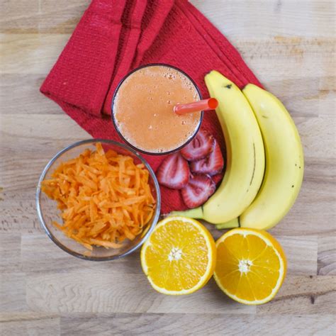Carrot Orange And Banana Smoothie Nics Nutrition