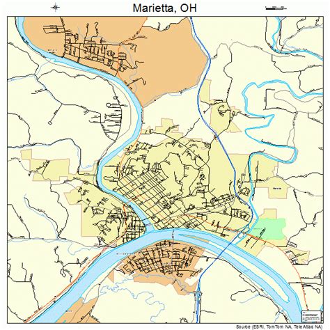 Marietta Ohio Zip Code Map United States Map