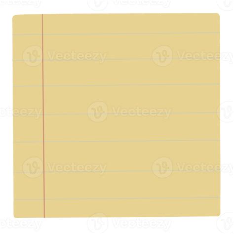 Yellow Lined Paper School And Student Element 34915833 Png