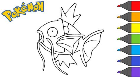 Pokemon Magikarp How To Draw Pokemon Coloring Book