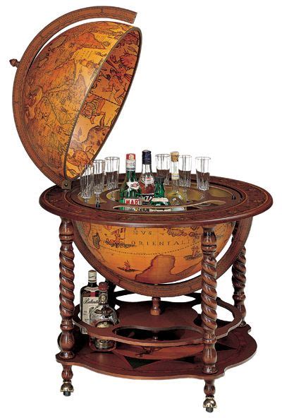 Globe Bars Add A Touch Of Old World Class To Your Alcoholic Tendencies