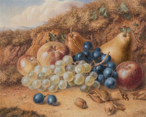 Royal Fruit Still Life By Augusta Withers 1864 Watercolours Other