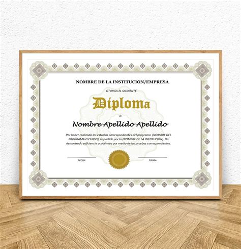 Formatos De Diploma Plantilla Diploma Elegante Tradicional Para Word