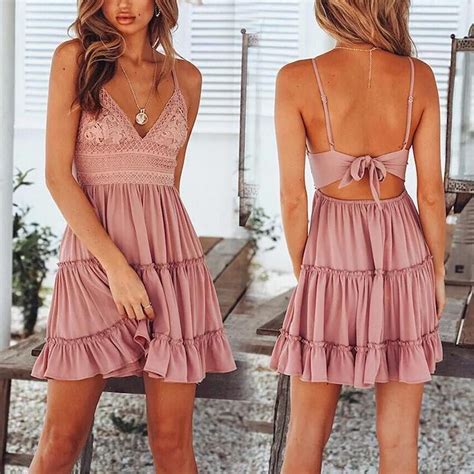 41 Cute Summer Outfits You Should Already Own Outfits Backless Mini Dress Fashion Outfits