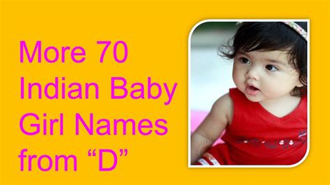 More Indian Baby Girl Names Starting With D Youtube