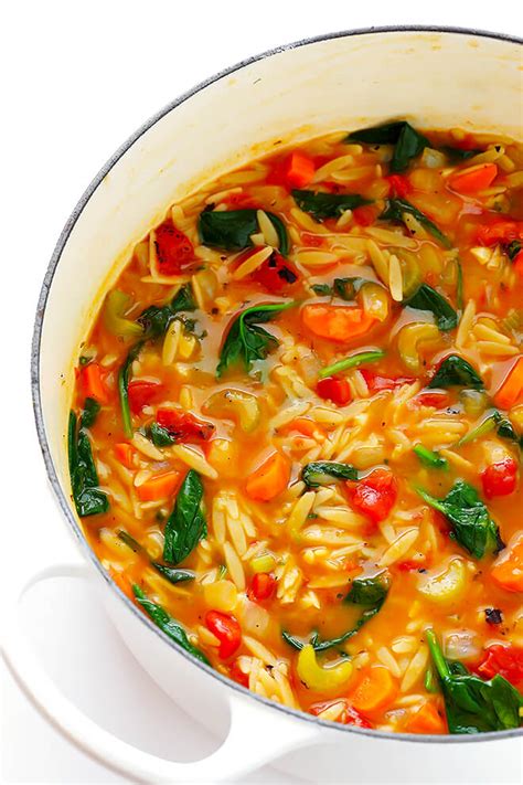 Italian Orzo Spinach Soup Gimme Some Oven