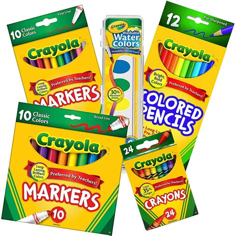 Crayola Back To School Essential Core Pack 5 Piece Bundle Set Walmart