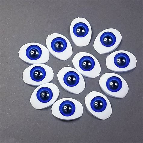 dark blue oval doll eyes doll eyes cabochons plastic doll etsy