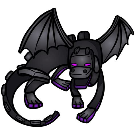 How To Draw A Chibi Ender Dragon From Minecraft Easy Drawings