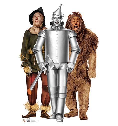 Life Size Tin Man Cowardly Lion And Scarecrow Wizard Of Oz Cardboard