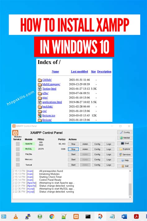 How To Install XAMPP In Windows 10 Htop Skills