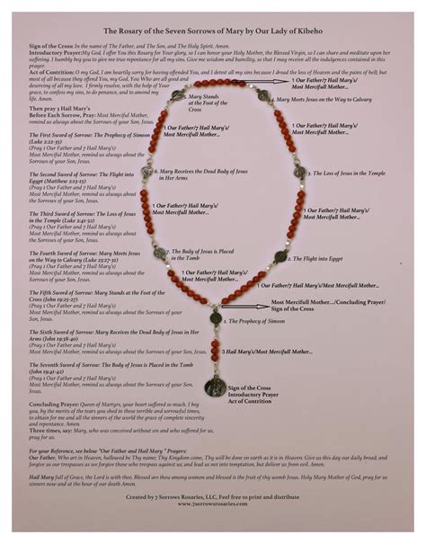 Rosary Of The Seven Sorrows Printable Get Your Hands On Amazing Free