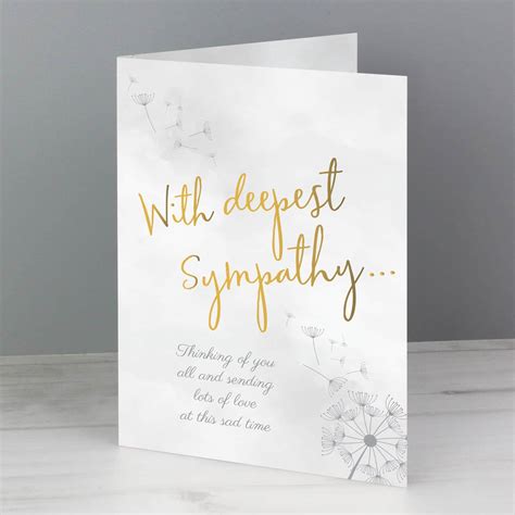 Personalised Deepest Sympathy Card • Uk