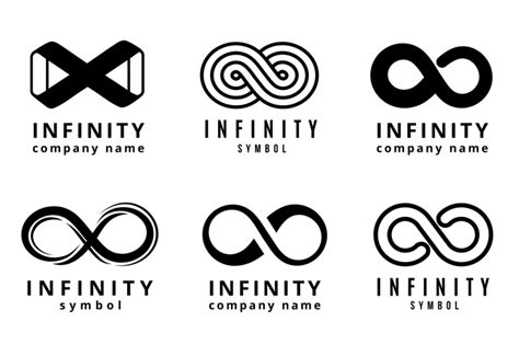 Vector Different Infinity Logos Set By Microvector