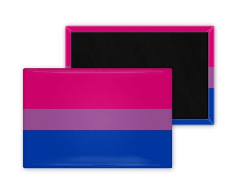 Bisexual Pride Flag X Inch Rectangle Refrigerator Fridge Magnet Gay Pride Flag Bi Pride