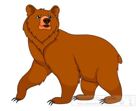 Animal Clipart Bear Clipart Brown Grizzly Bear Clipart