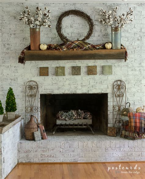 How To Update A Brick Fireplace With A Unique Paint