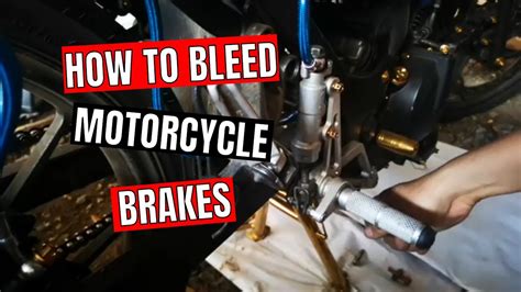 How To Bleed Motorcycle Brakes Youtube