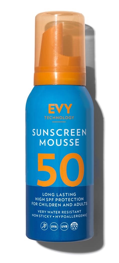 Evy Technology Sunscreen Mousse Spf 50 ingredients (Explained)