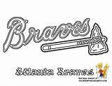 Coloring Baseball Pages Braves Atlanta Mlb Print League Major Logos Color Sports Logo Team Grand Boys Printable Yescoloring Teams Stencil sketch template
