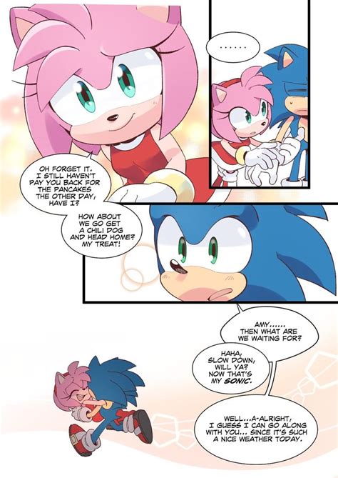 Sonamy Comic 2 Sonic Sonic And Amy Sonic Funny