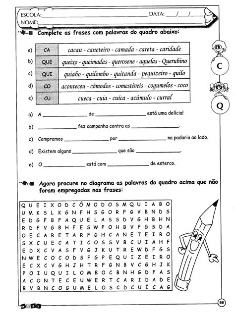 Atividades De Língua Portuguesa Para O 5º Ano