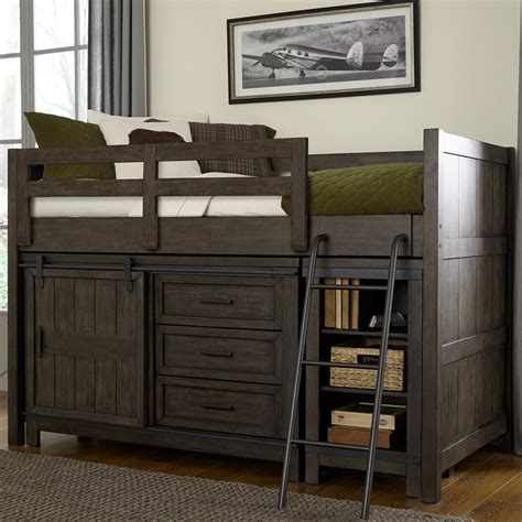 Liberty Furniture Thornwood Hills 759 Ybr Tlf Rustic Twin Loft Bed With