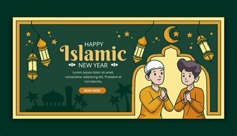 35 Contoh Poster Tahun Baru Islam 1445 H/2023 untuk Ucapan dan Pawai