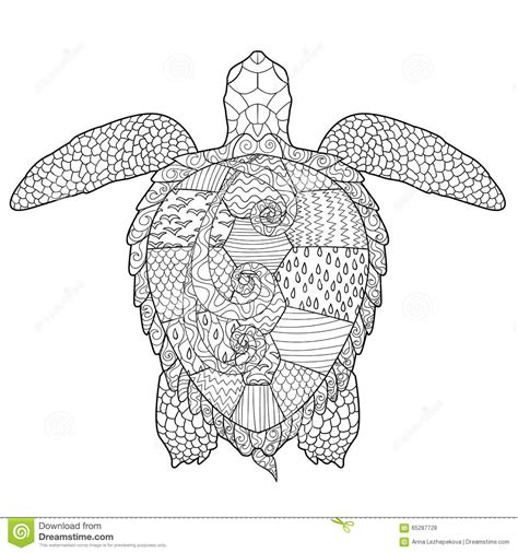 Green sea turtle standing on white background vector. Sea Turtle Coloring Page Sea Turtle Adult Coloring Pages ...