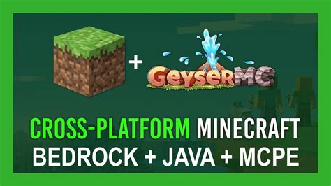 Java Bedrock Mcpe Crossplay Minecraft Youtube