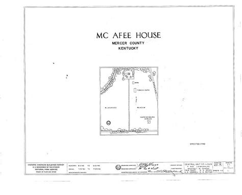 Habs Ky84 Talm1 Sheet 0 Of 3 Mcafee House Talmage Mercer