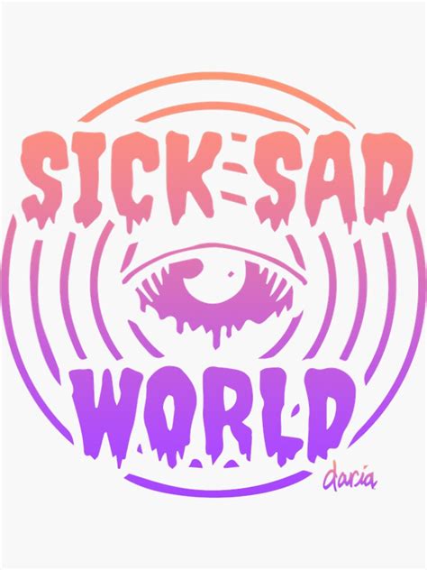 Mademark X Daria Sick Sad World Gradient Sticker For Sale By