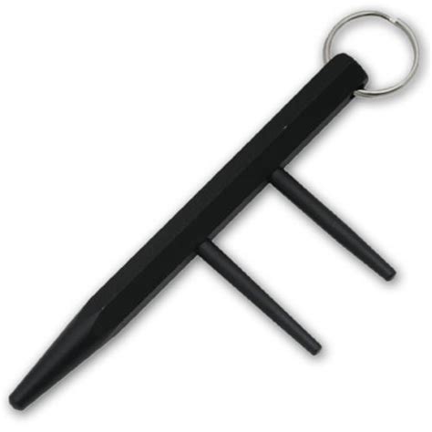 Glowiny kubaton keychain aluminum kubotan keyring (black, 4 packs). Ninja Kubotan Keychain - Spiked Kubotan | TBOTECH Self Defense