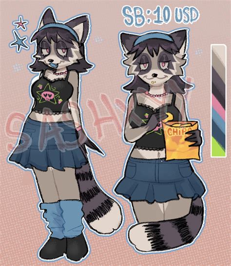 Raccoon Adopt Auction Closed By Sashxyy On Deviantart